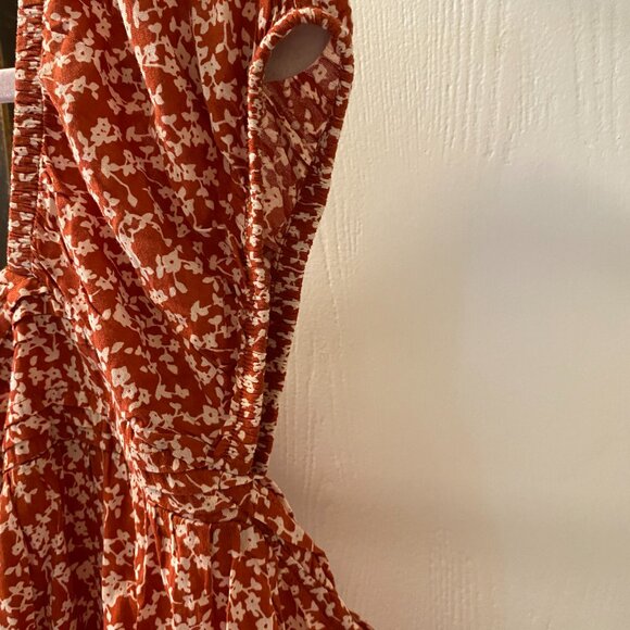 🧡 NWOT Old Navy Red Floral Print Top – Size 4X | Romantic Boho Style - Picture 7 of 7